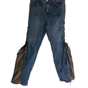 Retro Style Flare Leg Jeans Pacsun High Rise Lace Up Jeggings 29